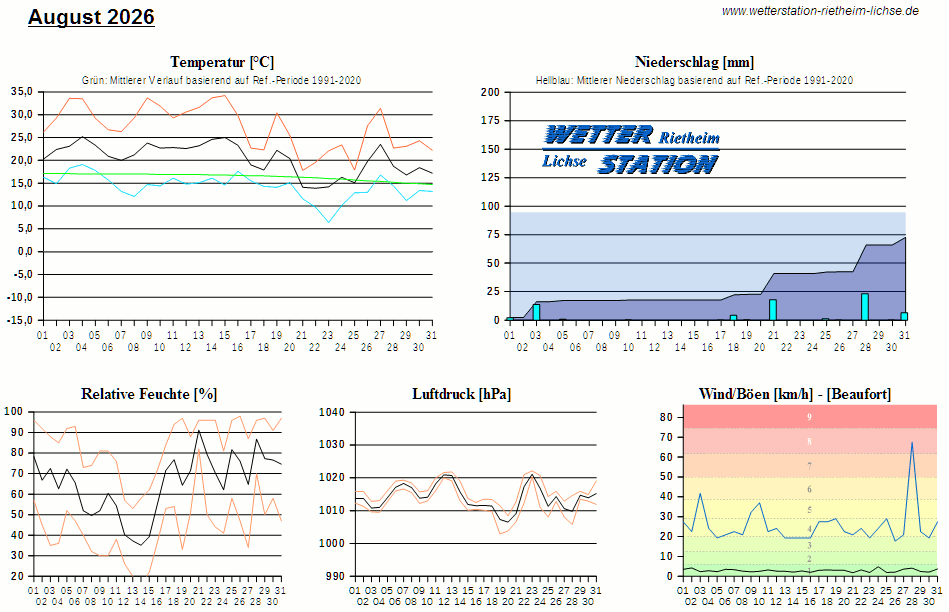 Diagramm: letzter Monat