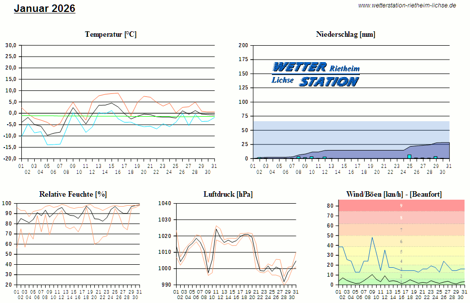 Diagramm: letzter Monat