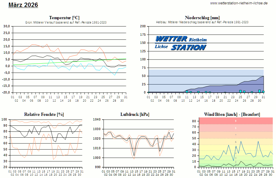 Diagramm: letzter Monat