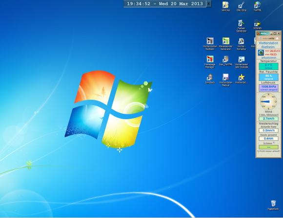 Desktop mit Panel